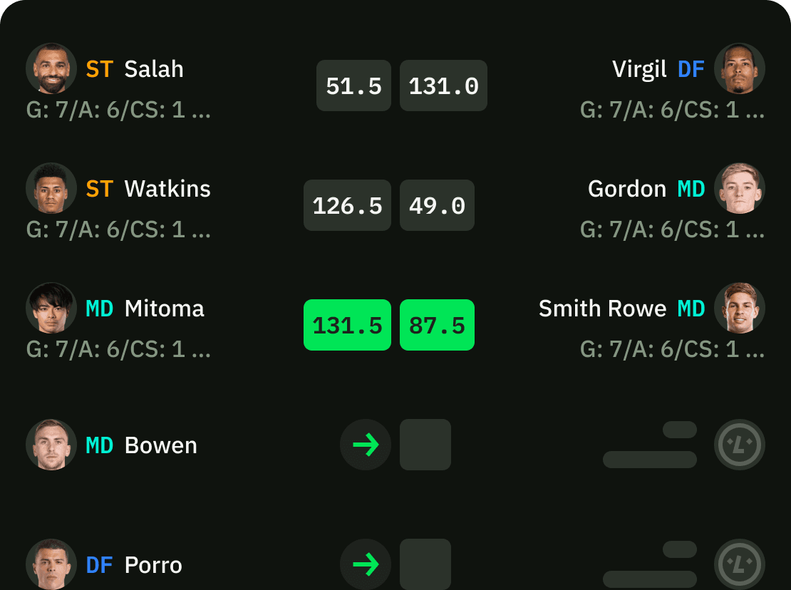 Opponents selections remain hidden until the match begins.